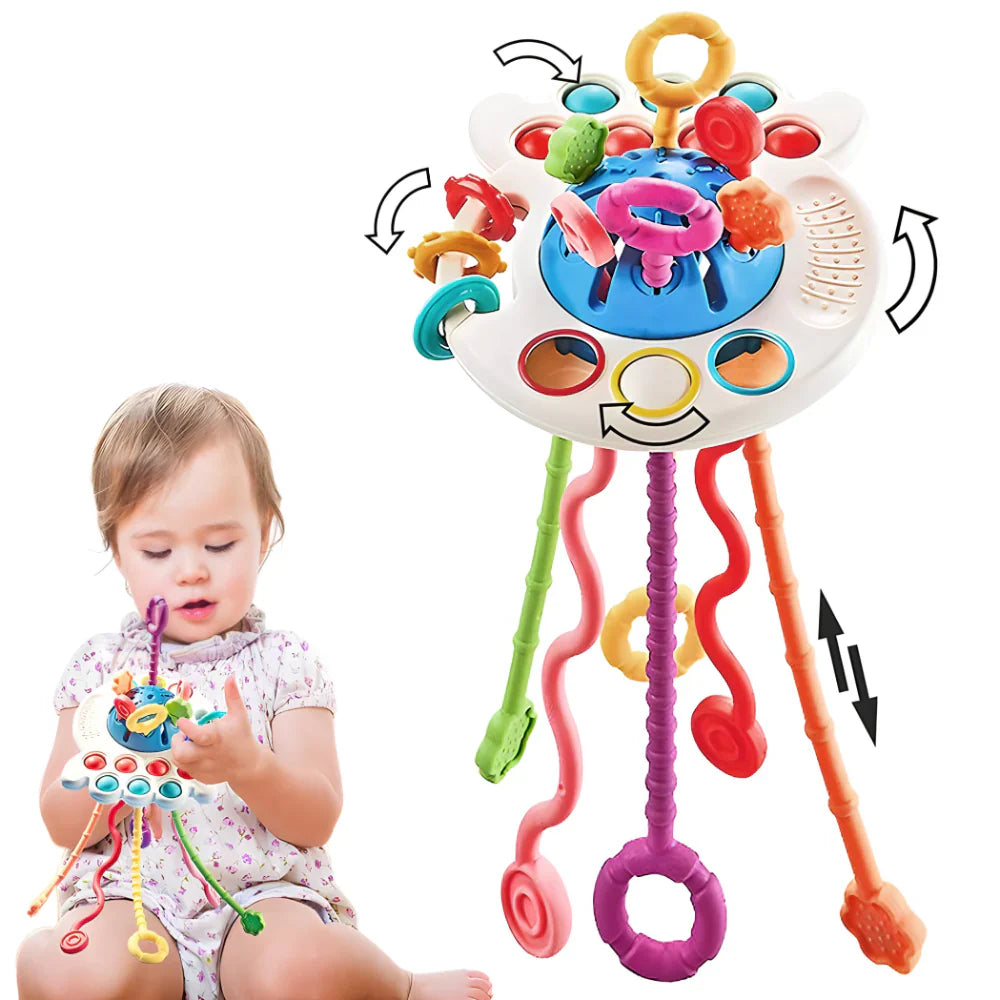 Edukativna igračka sa trakama za bebe i decu – Montesori koncept - rs-mangoshop.com