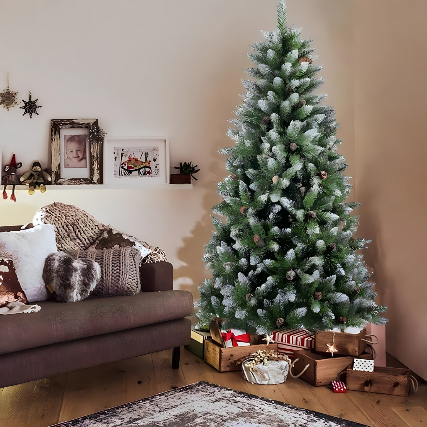 Novogodišnja jelka bor sa šišarkama /150cm/180cm/210cm