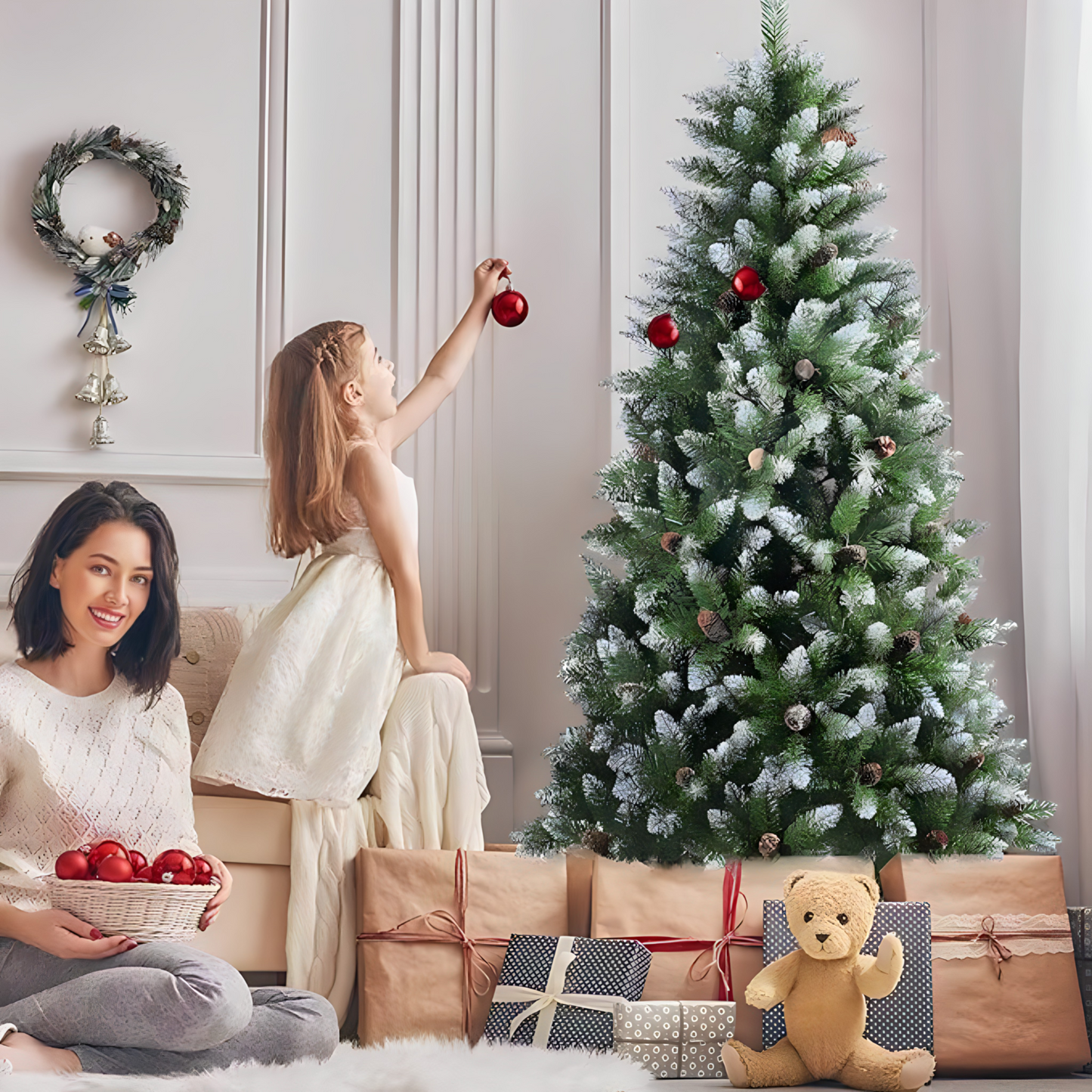 Novogodišnja jelka bor sa šišarkama /150cm/180cm/210cm