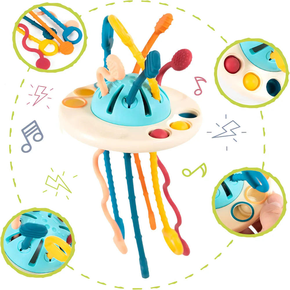 Edukativna igračka sa trakama za bebe i decu – Montesori koncept - rs-mangoshop.com