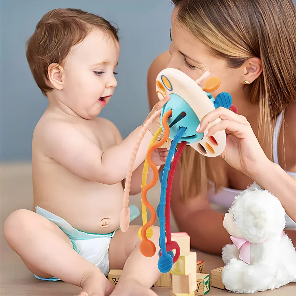 Edukativna igračka sa trakama za bebe i decu – Montesori koncept - rs-mangoshop.com