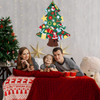 Novogodisnja jelka od filca za zid sa 26 ukrasa koji se lepe - rs-mangoshop.com