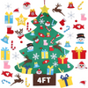 Novogodisnja jelka od filca za zid sa 26 ukrasa koji se lepe - rs-mangoshop.com