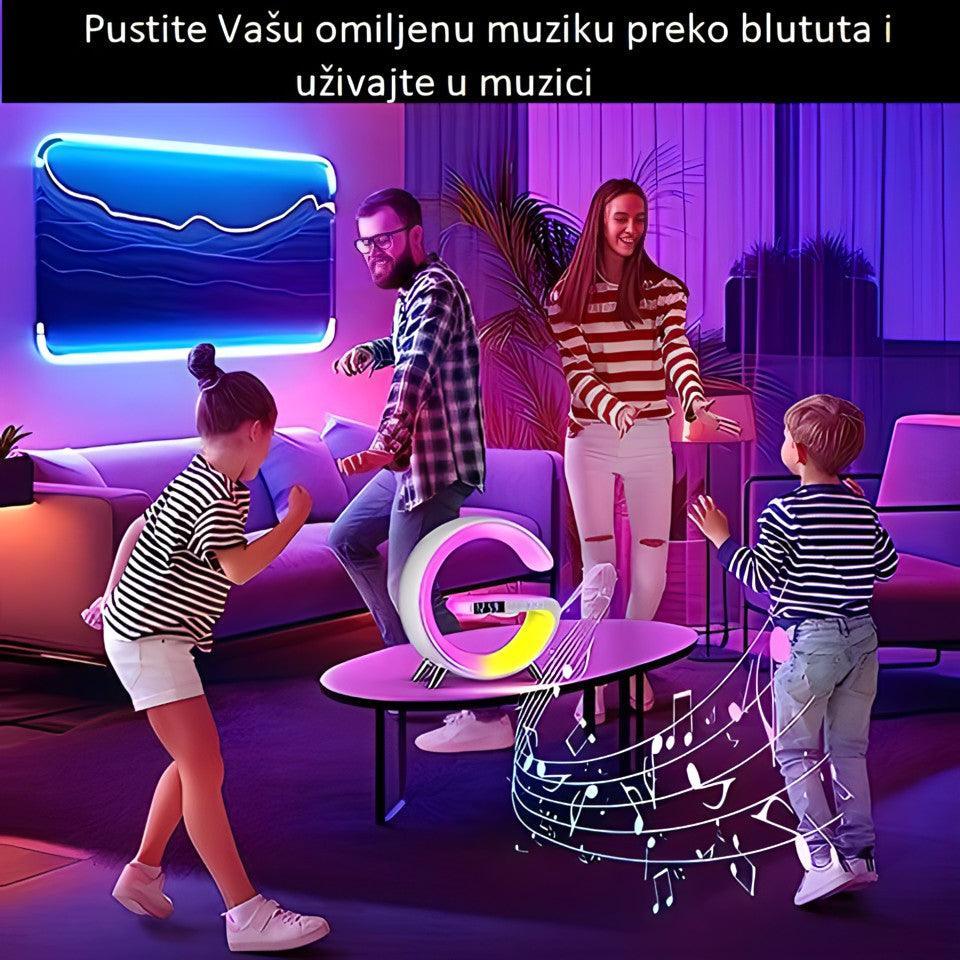 Pametna Lampa sa zvučnikom i bežičnim punjačem za telefon