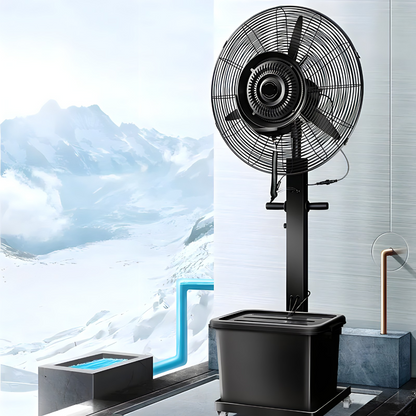 Ventilator sa raspršivačem vode - za kafiće, restorane, bašte